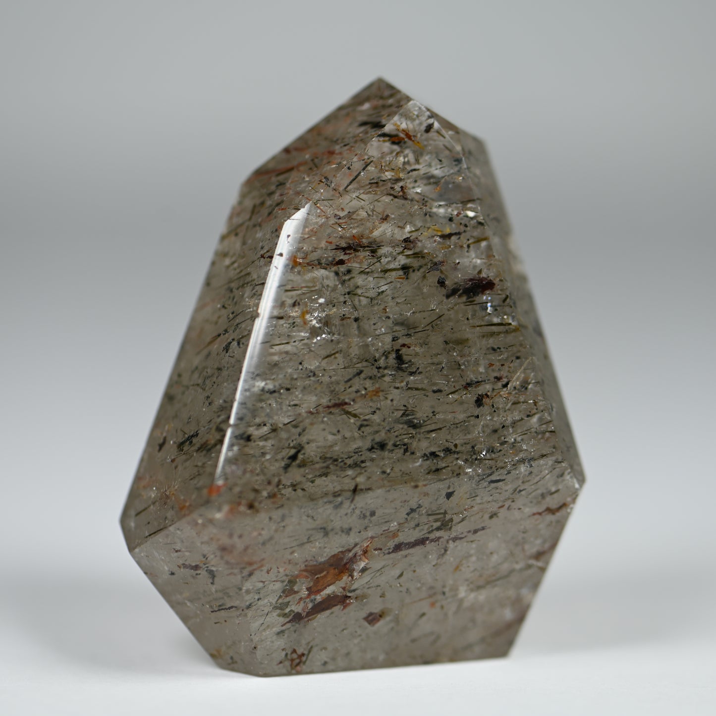Cosmic Consciousness Included Smoky Quartz Tower