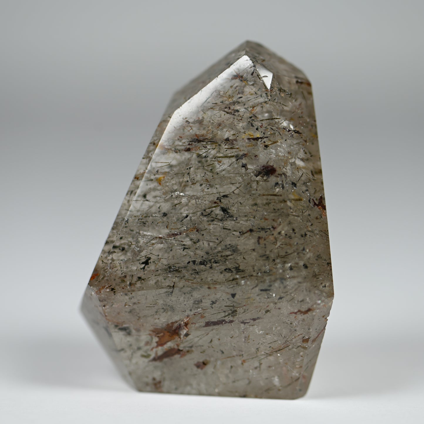 Cosmic Consciousness Included Smoky Quartz Tower