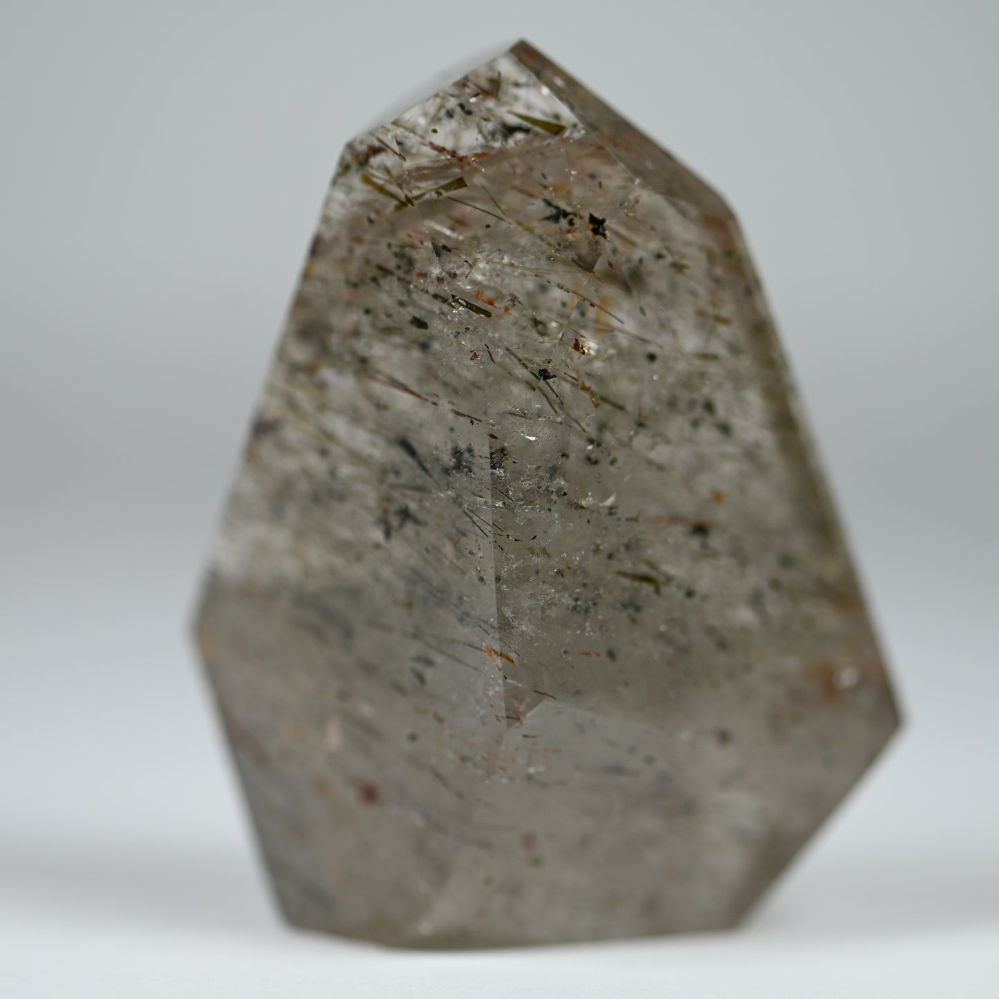Cosmic Consciousness Included Smoky Quartz Tower