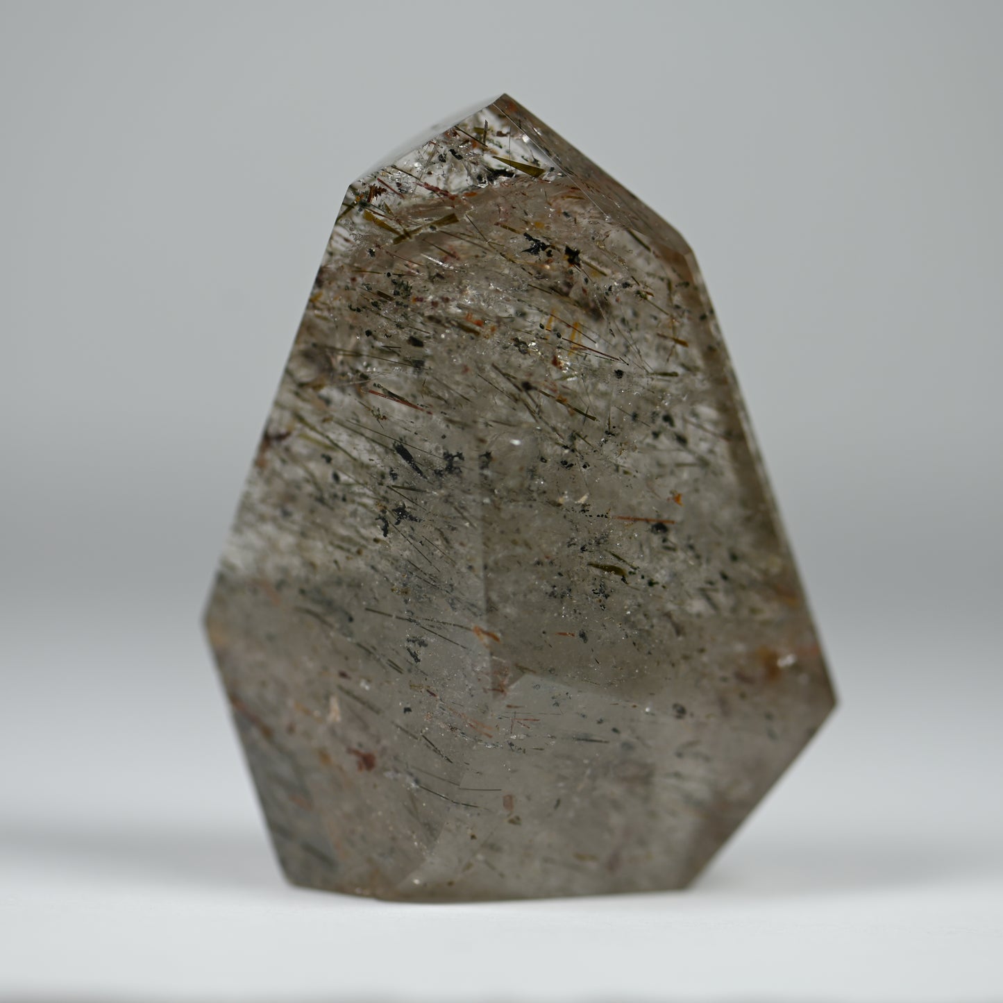 Cosmic Consciousness Included Smoky Quartz Tower