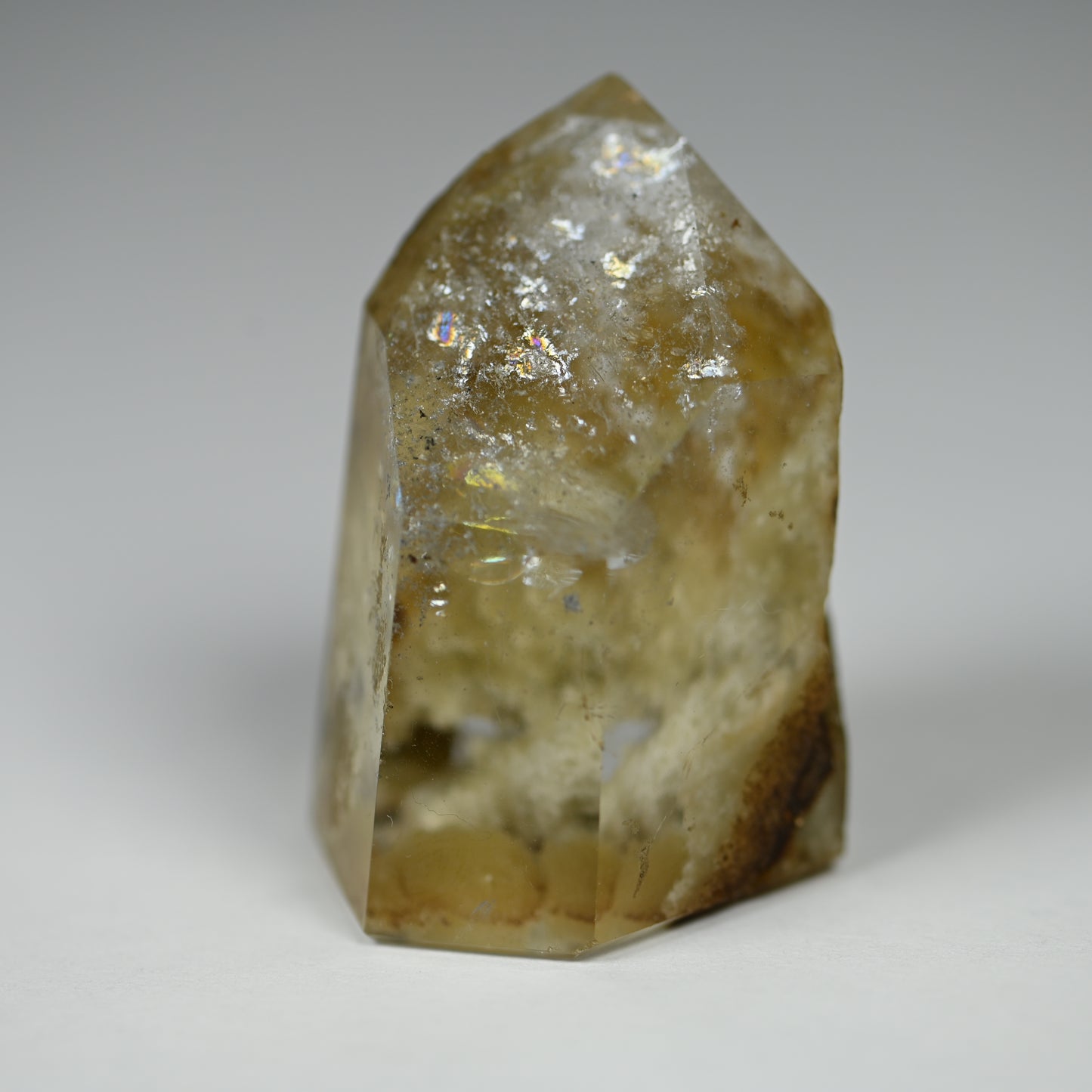 Healing Sulfur Included Quartz Tower