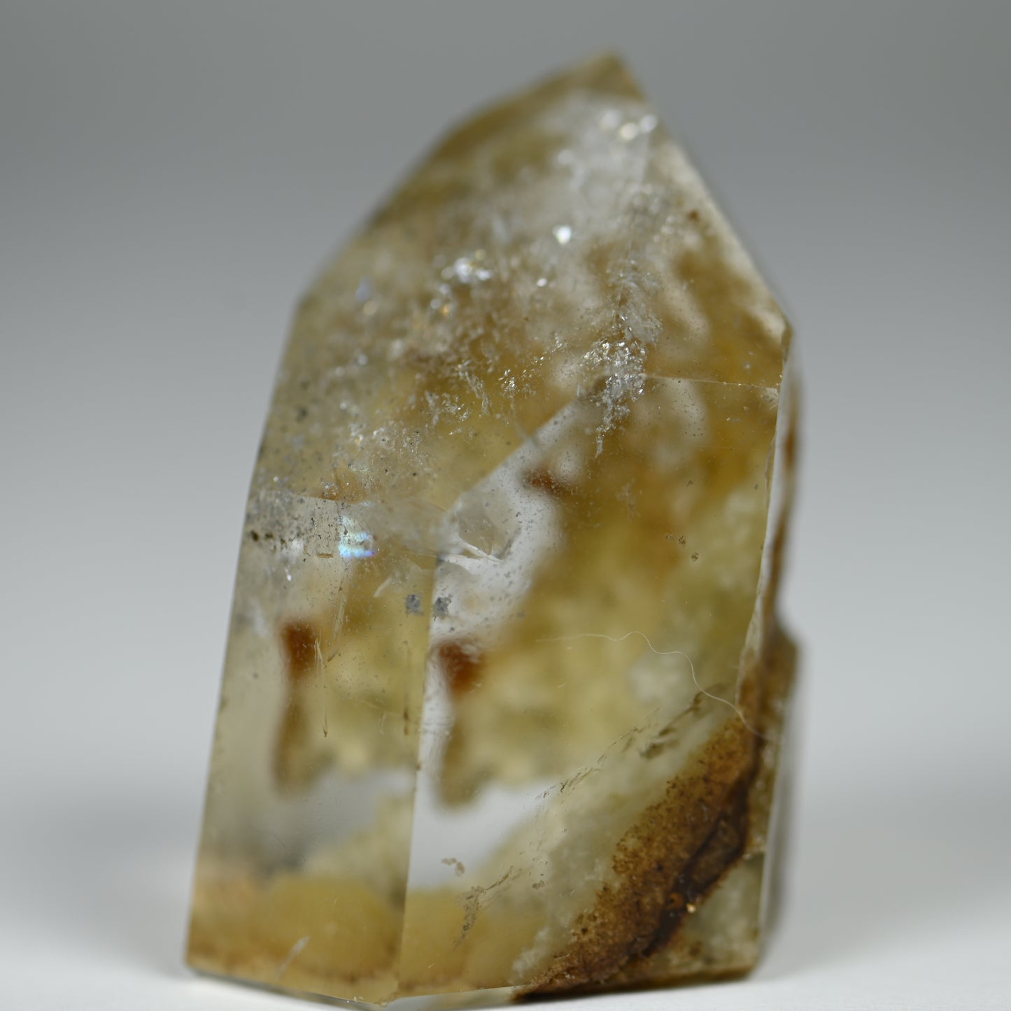 Healing Sulfur Included Quartz Tower