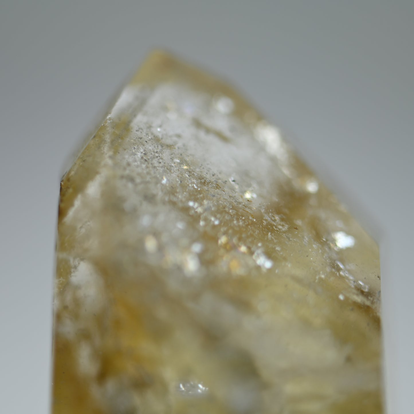 Healing Sulfur Included Quartz Tower