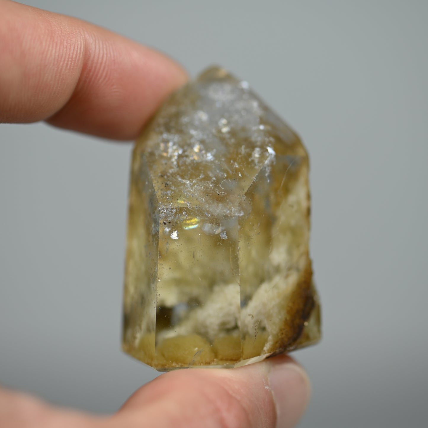 Healing Sulfur Included Quartz Tower