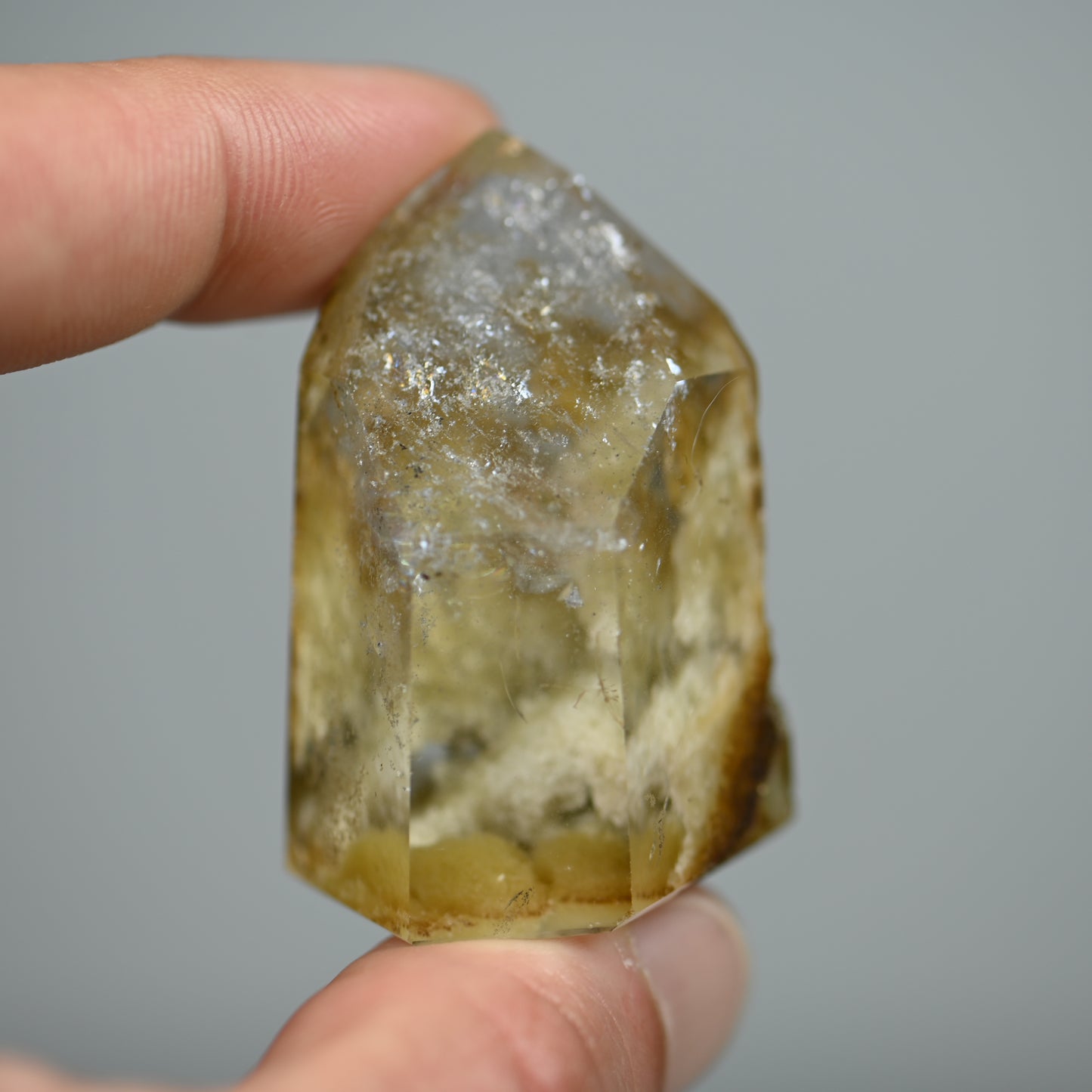 Healing Sulfur Included Quartz Tower