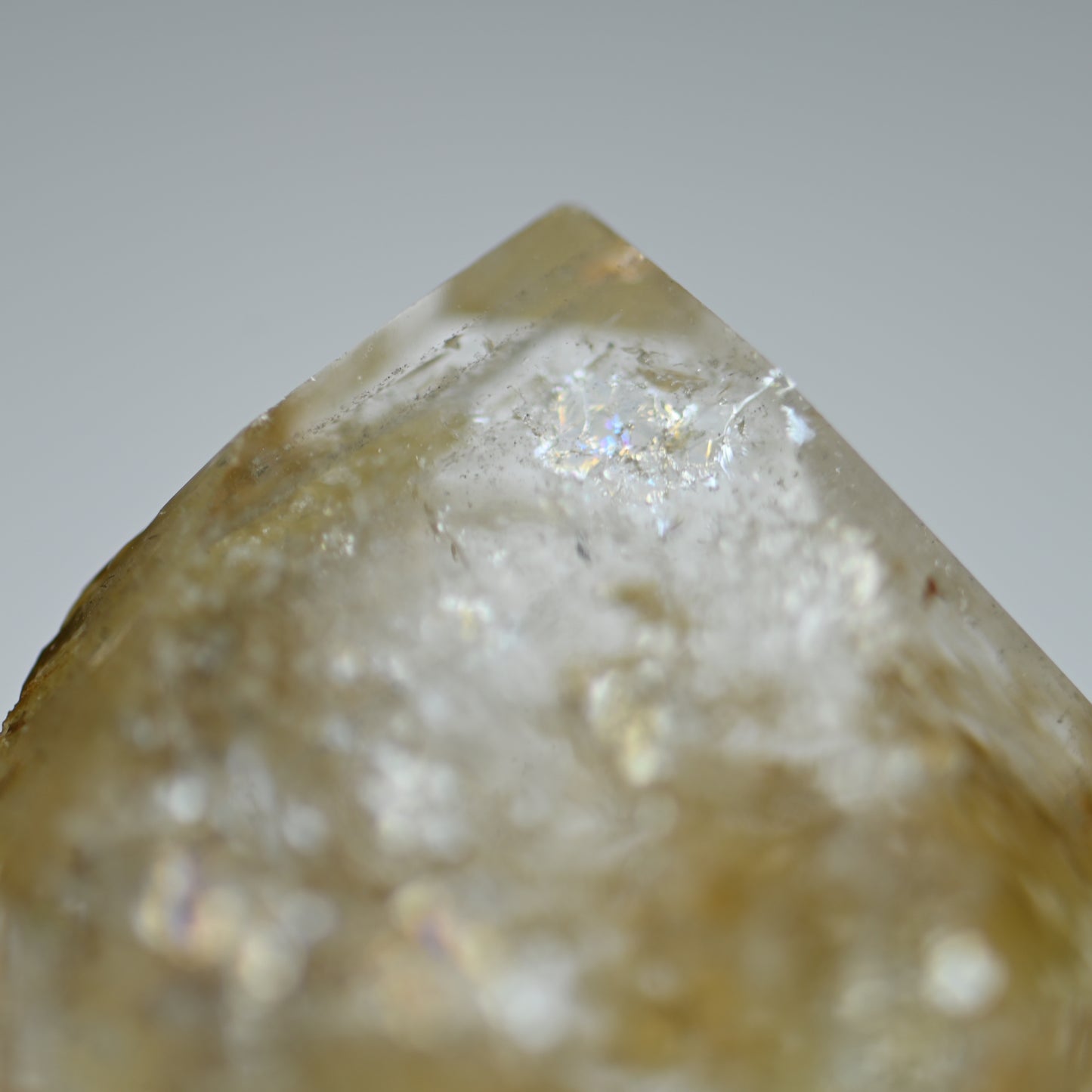 Healing Sulfur Included Quartz Tower