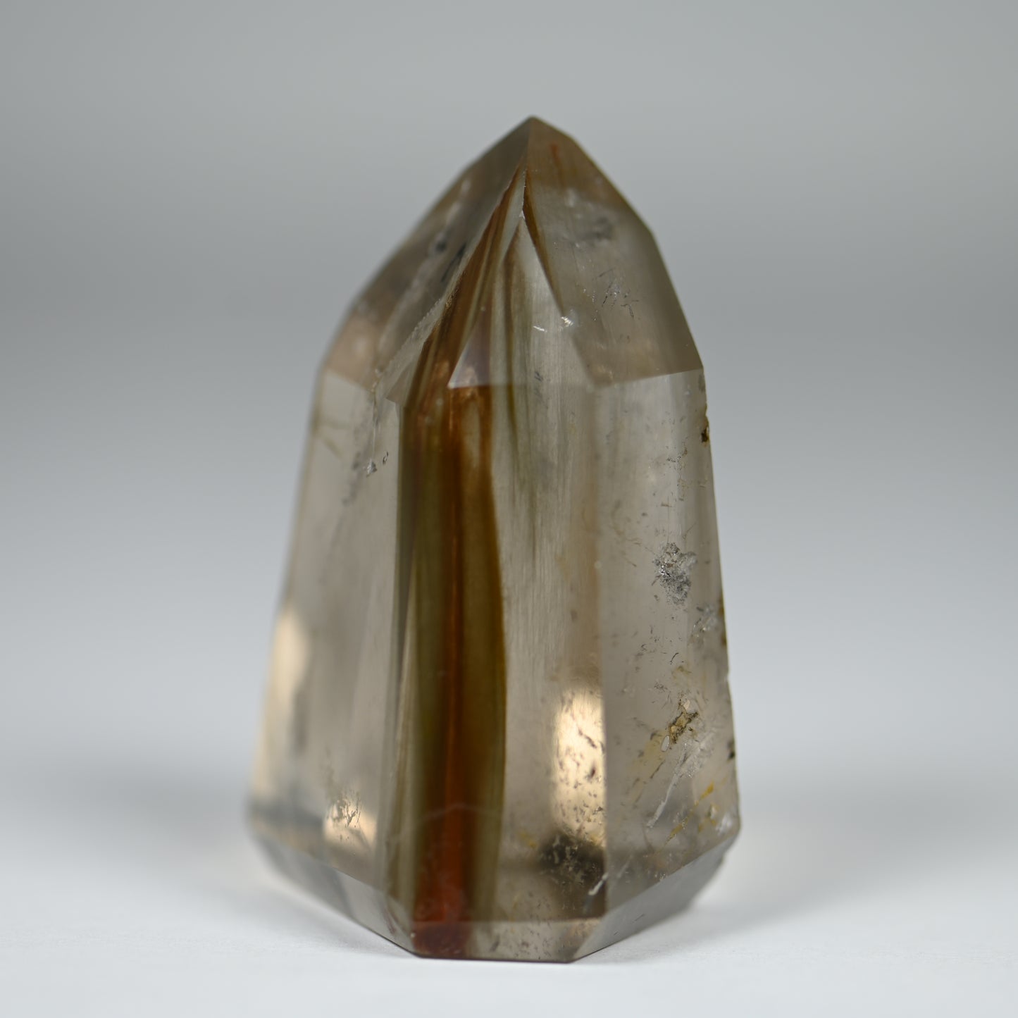 Mossy Roots Amphibole Quartz Tower