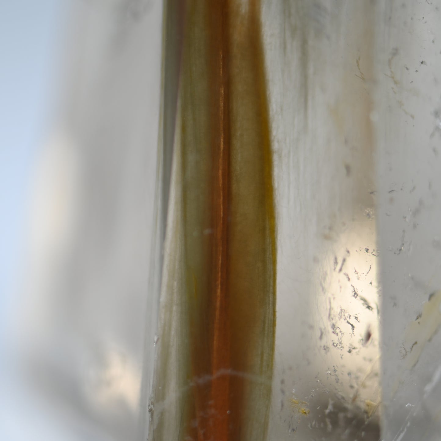 Mossy Roots Amphibole Quartz Tower