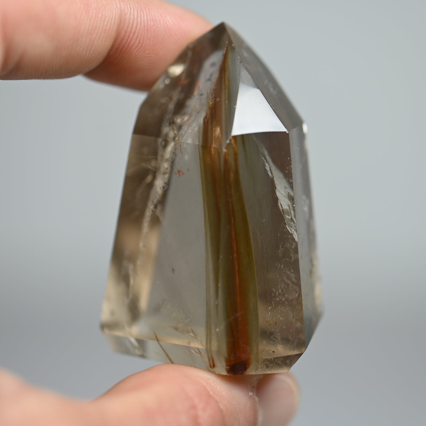 Mossy Roots Amphibole Quartz Tower