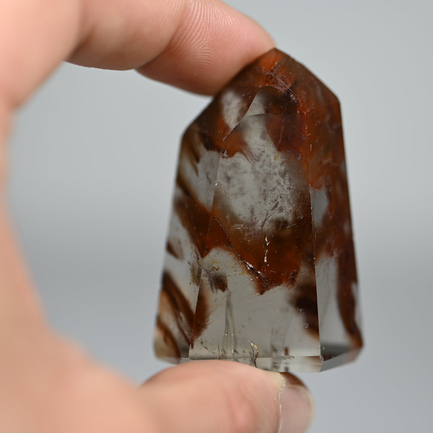Burning Flame Amphibole Quartz Tower