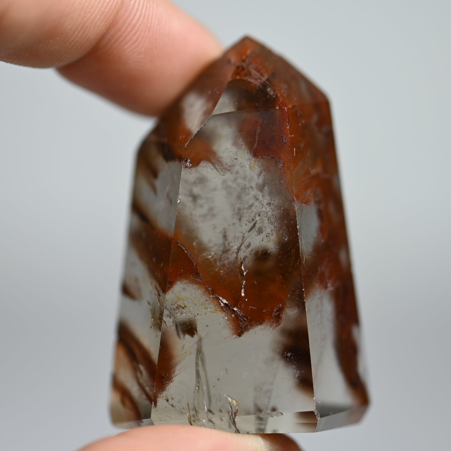 Burning Flame Amphibole Quartz Tower
