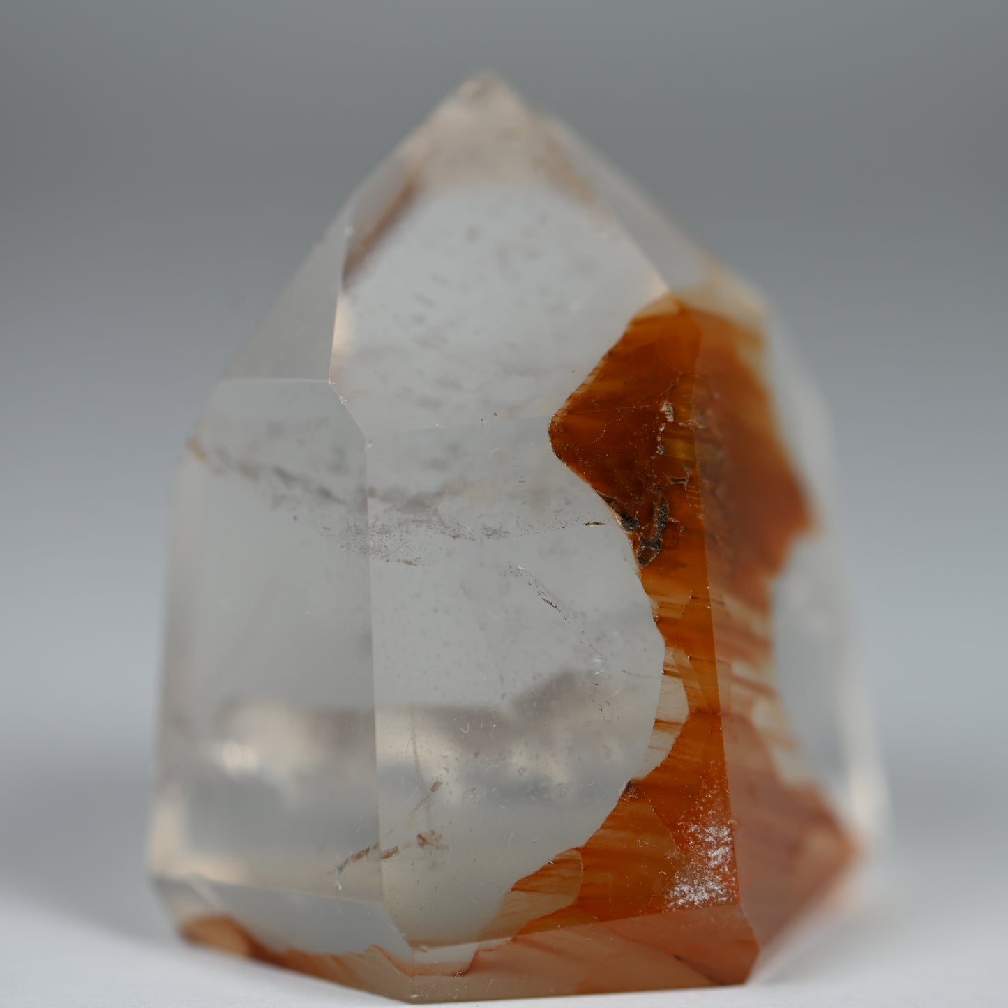 Dreamsicle Amphibole Included Quartz Tower