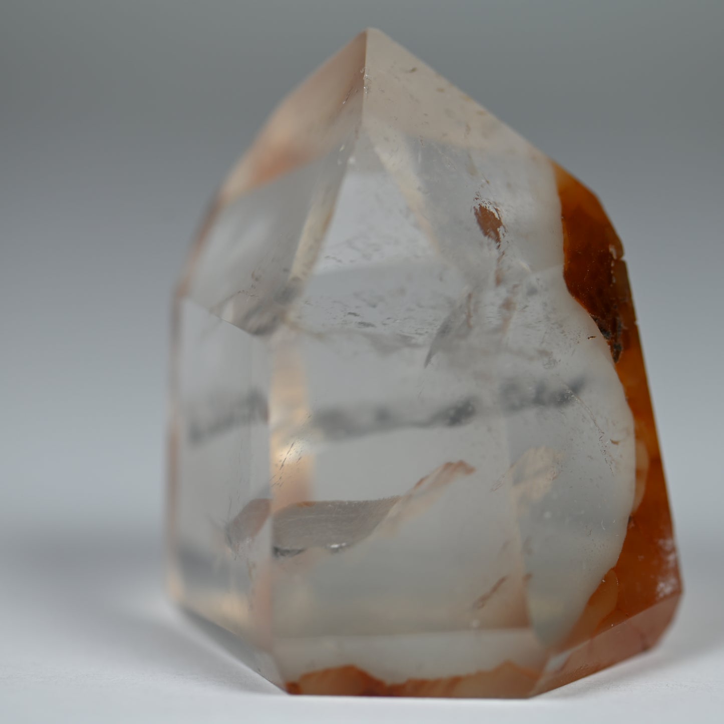 Dreamsicle Amphibole Included Quartz Tower