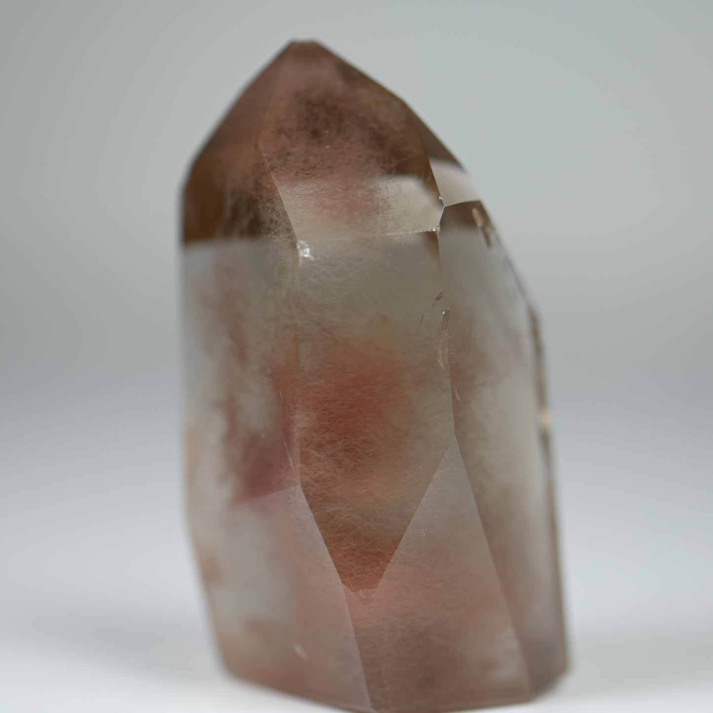 Rosey Angel Hair Quartz Tower
