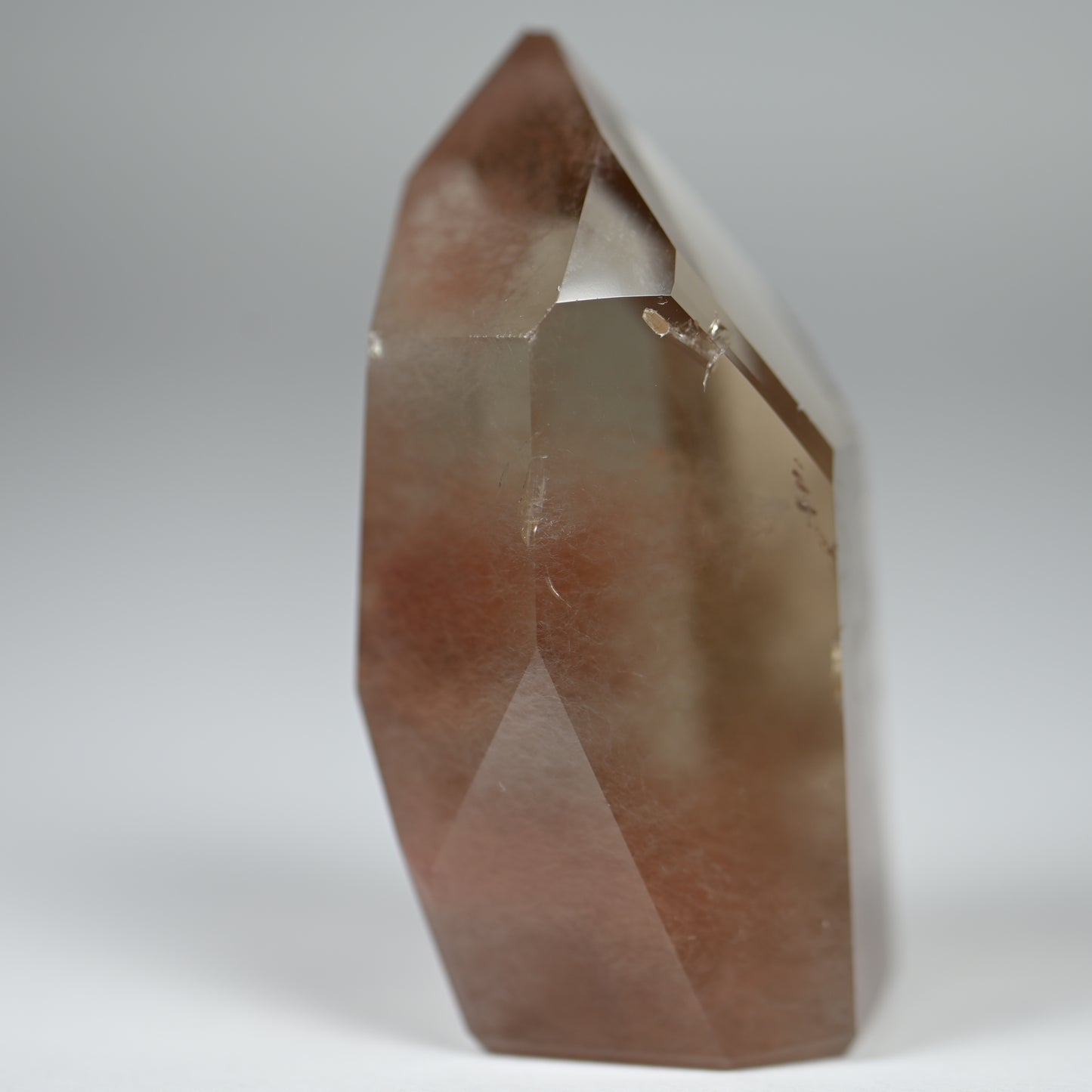 Rosey Angel Hair Quartz Tower