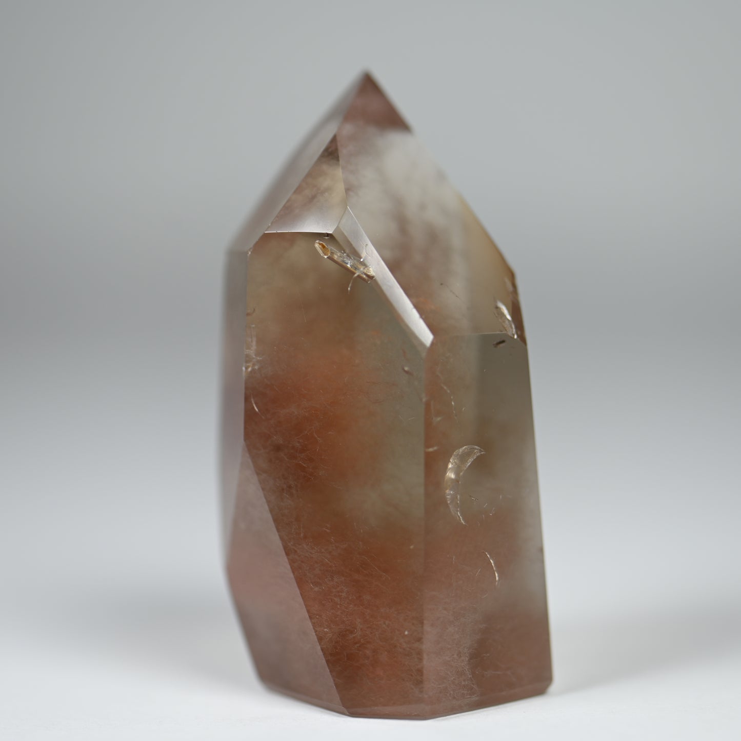 Rosey Angel Hair Quartz Tower