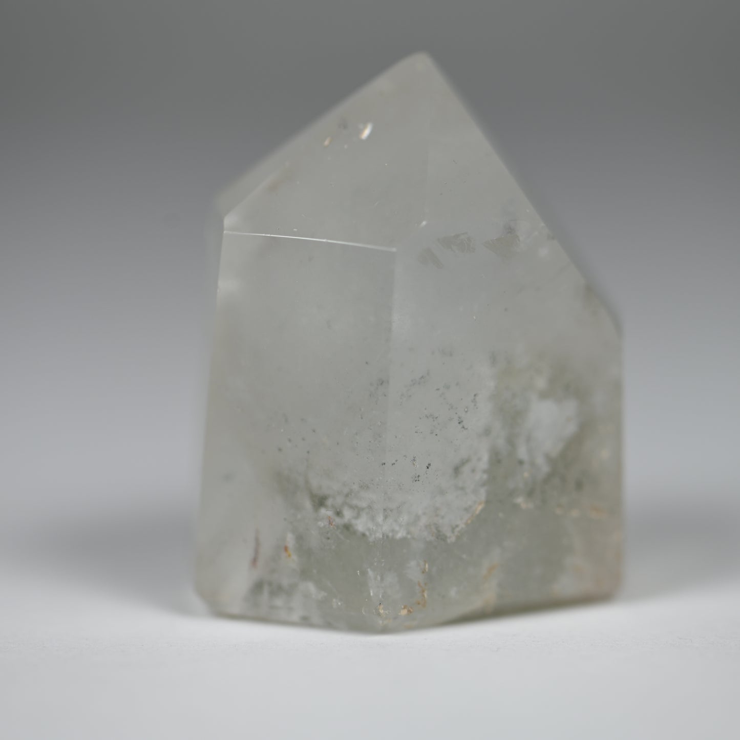 White Chlorite Phantom Quartz Illumination Tower