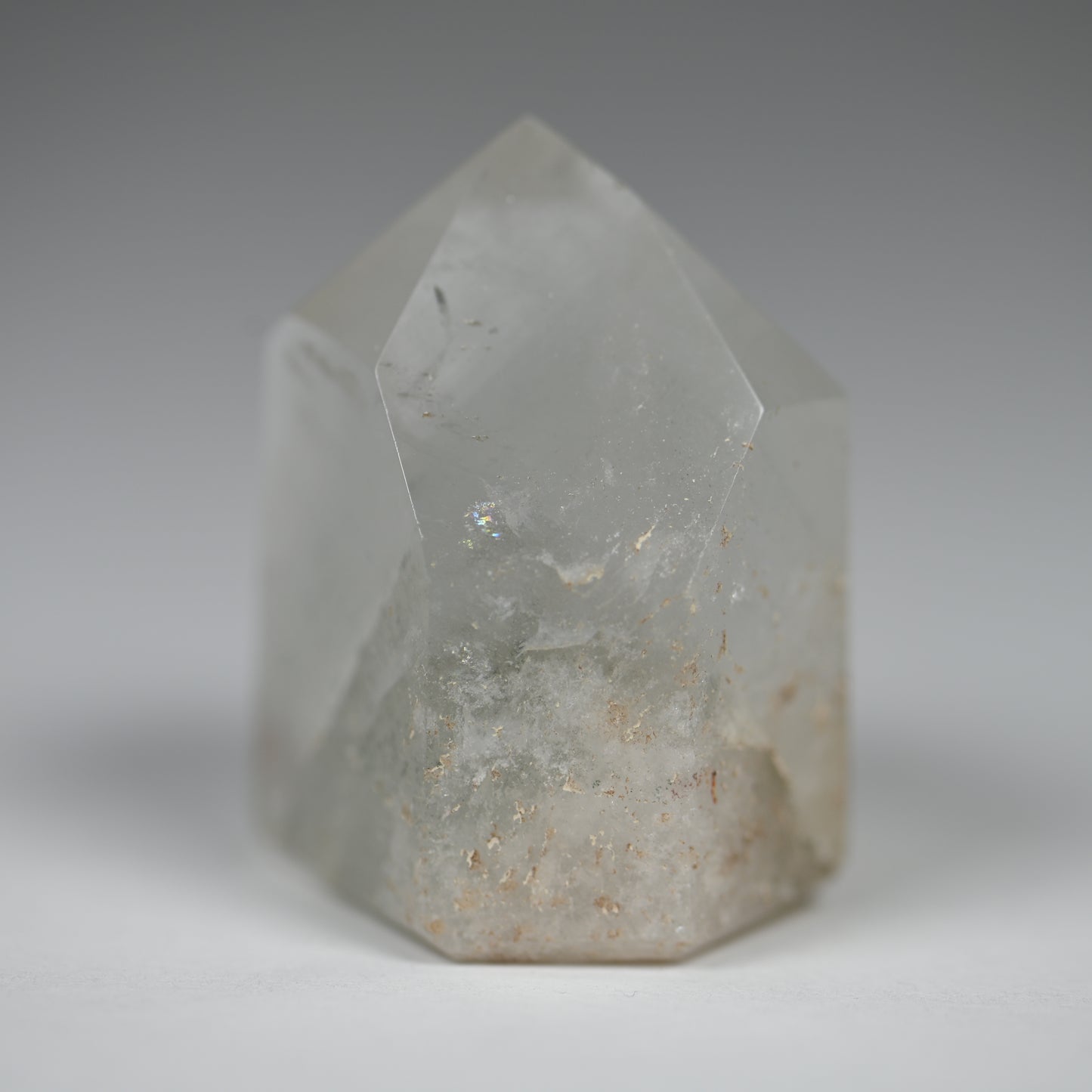 White Chlorite Phantom Quartz Illumination Tower