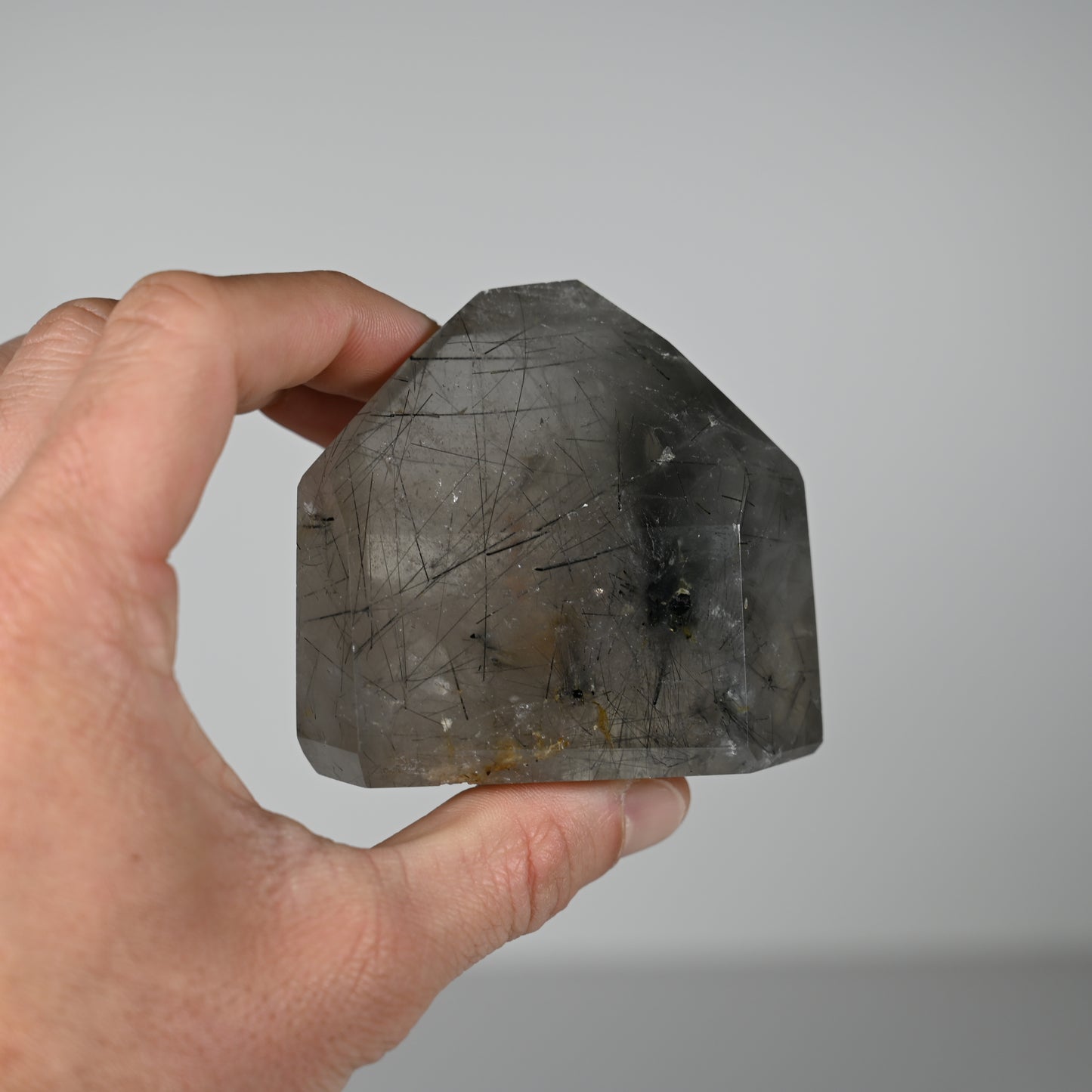 Black Tourmaline in Quartz Tower