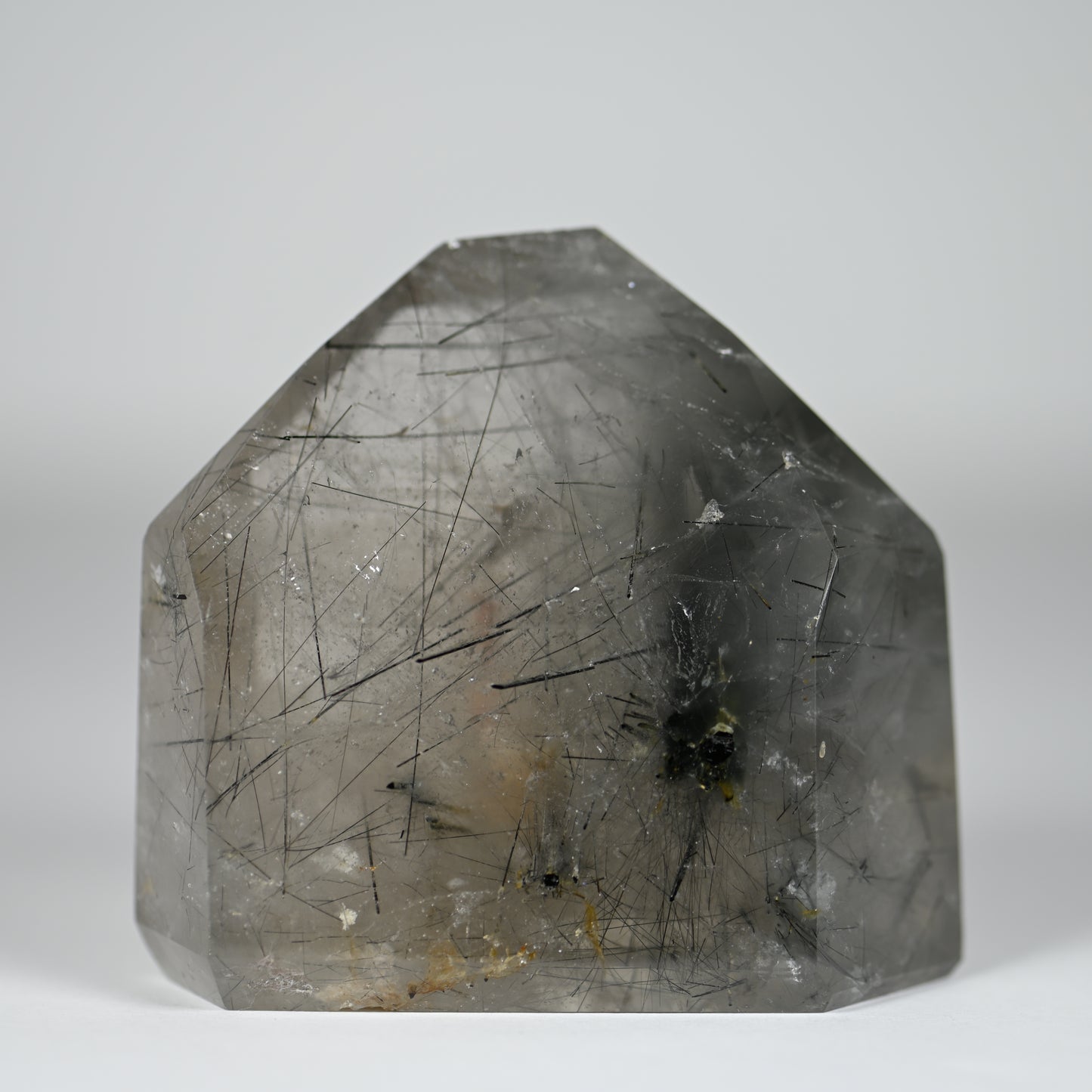 Black Tourmaline in Quartz Tower