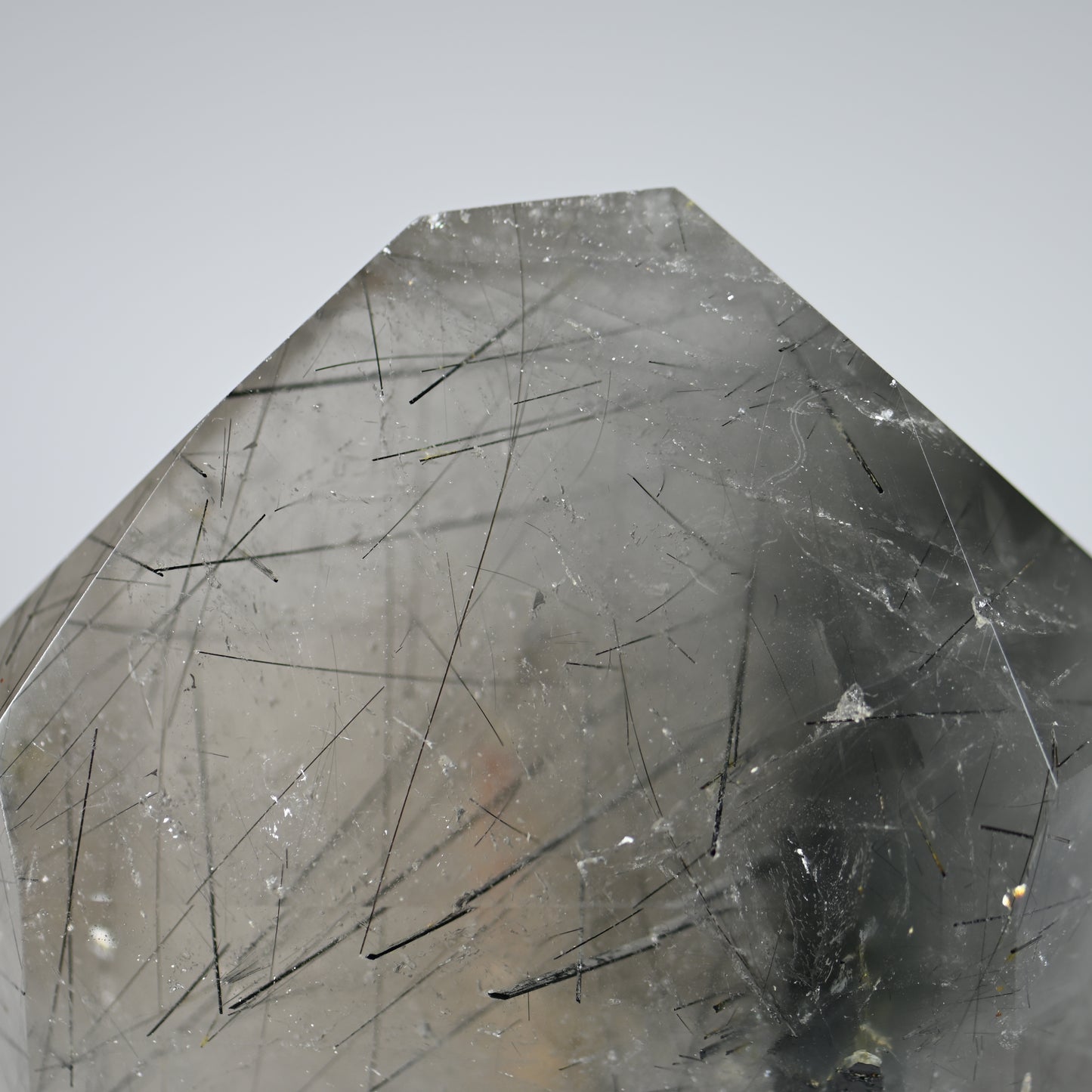 Black Tourmaline in Quartz Tower