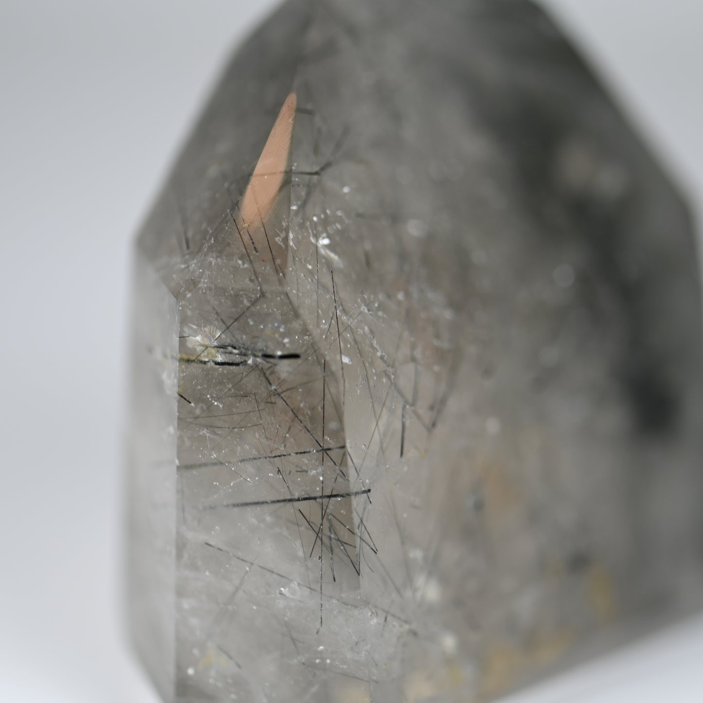 Black Tourmaline in Quartz Tower