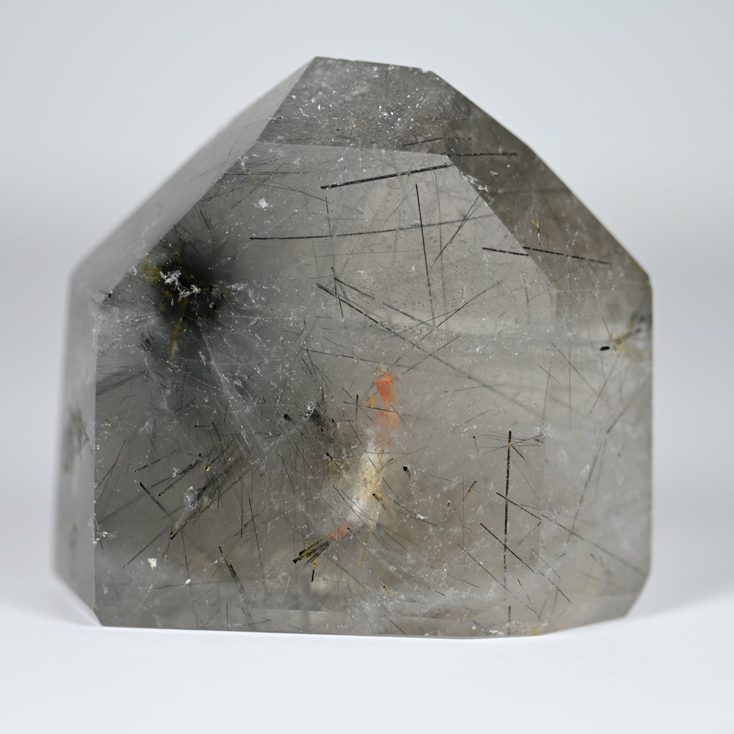 Black Tourmaline in Quartz Tower