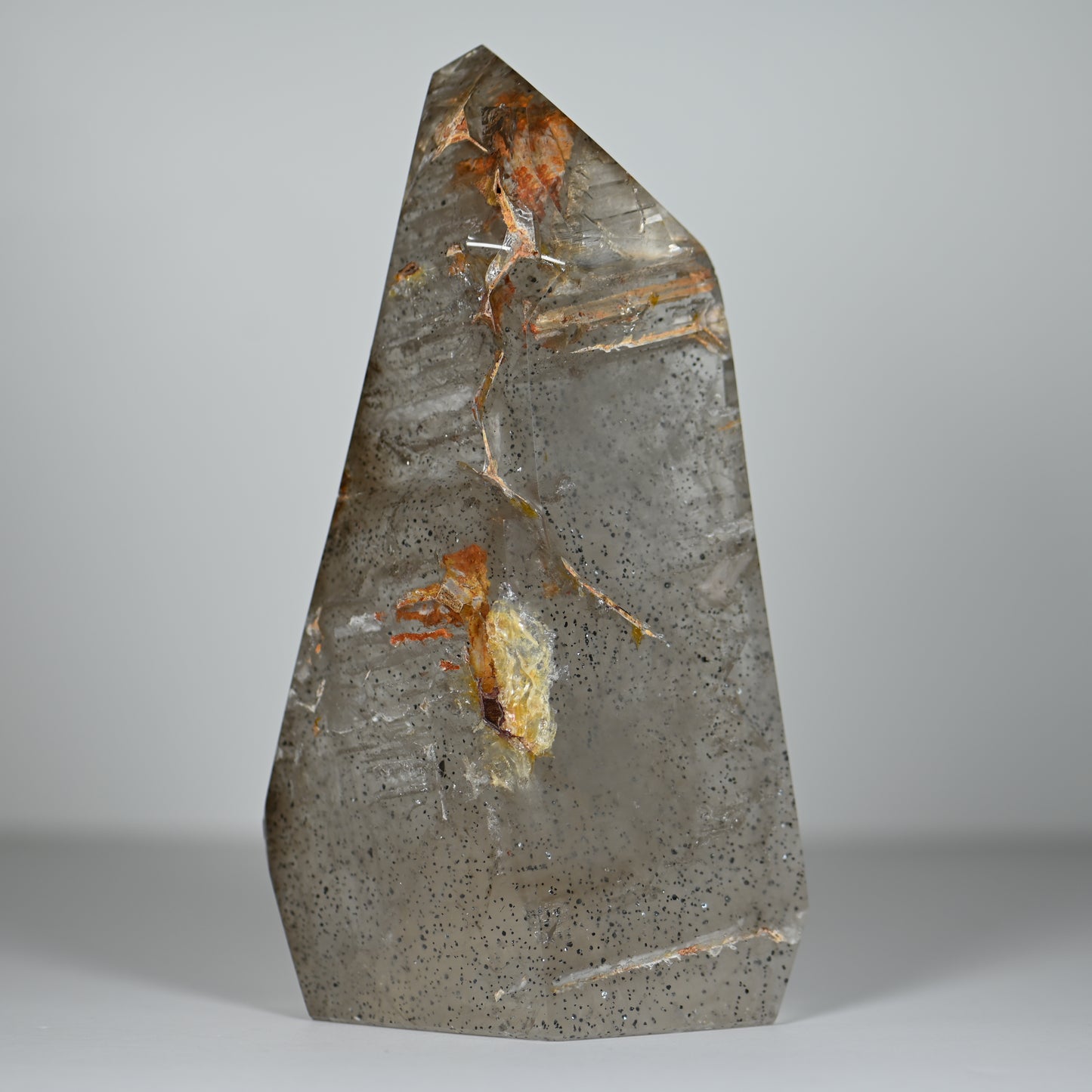 Elestial Hematite Phantom Included Quartz Tower