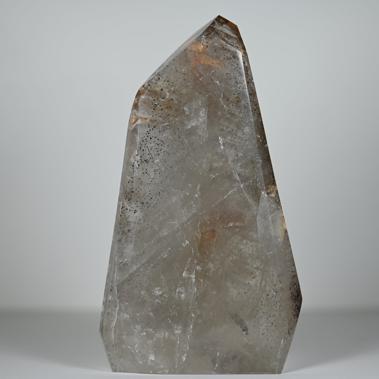 Elestial Hematite Phantom Included Quartz Tower