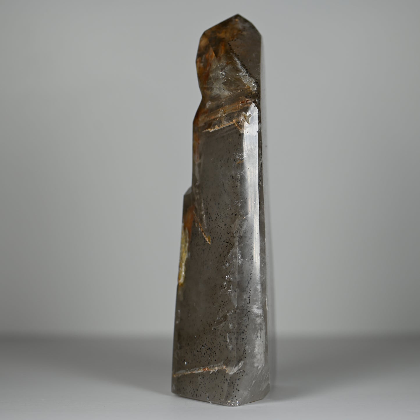 Elestial Hematite Phantom Included Quartz Tower