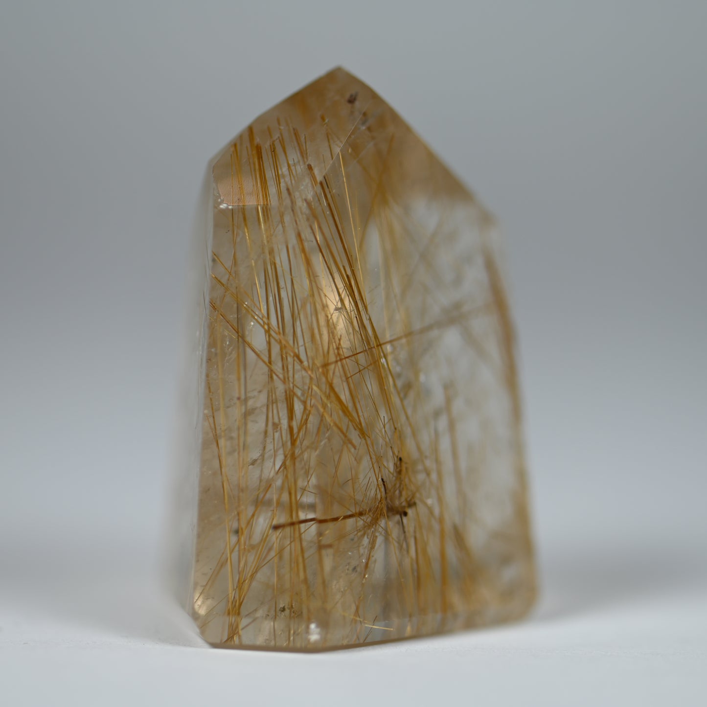Golden Showers Rutilated Quartz Tower