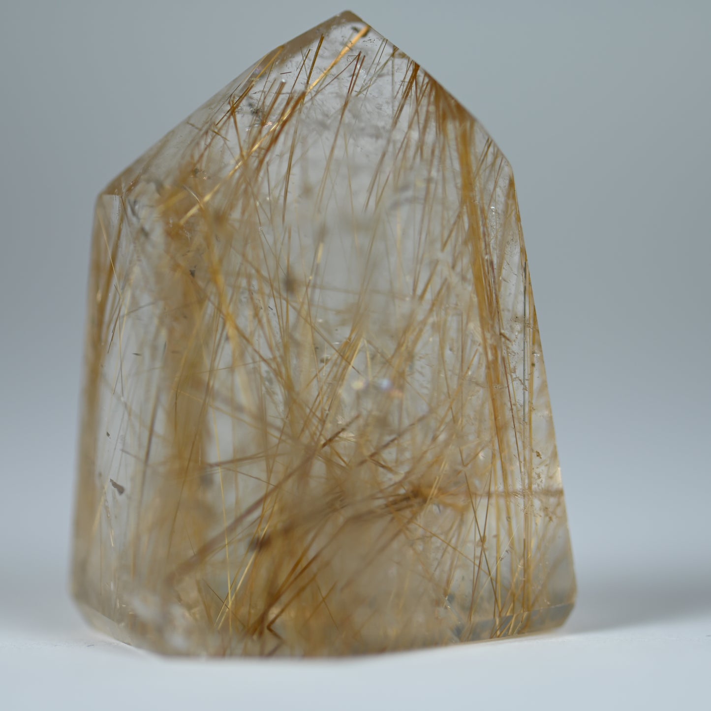 Golden Showers Rutilated Quartz Tower