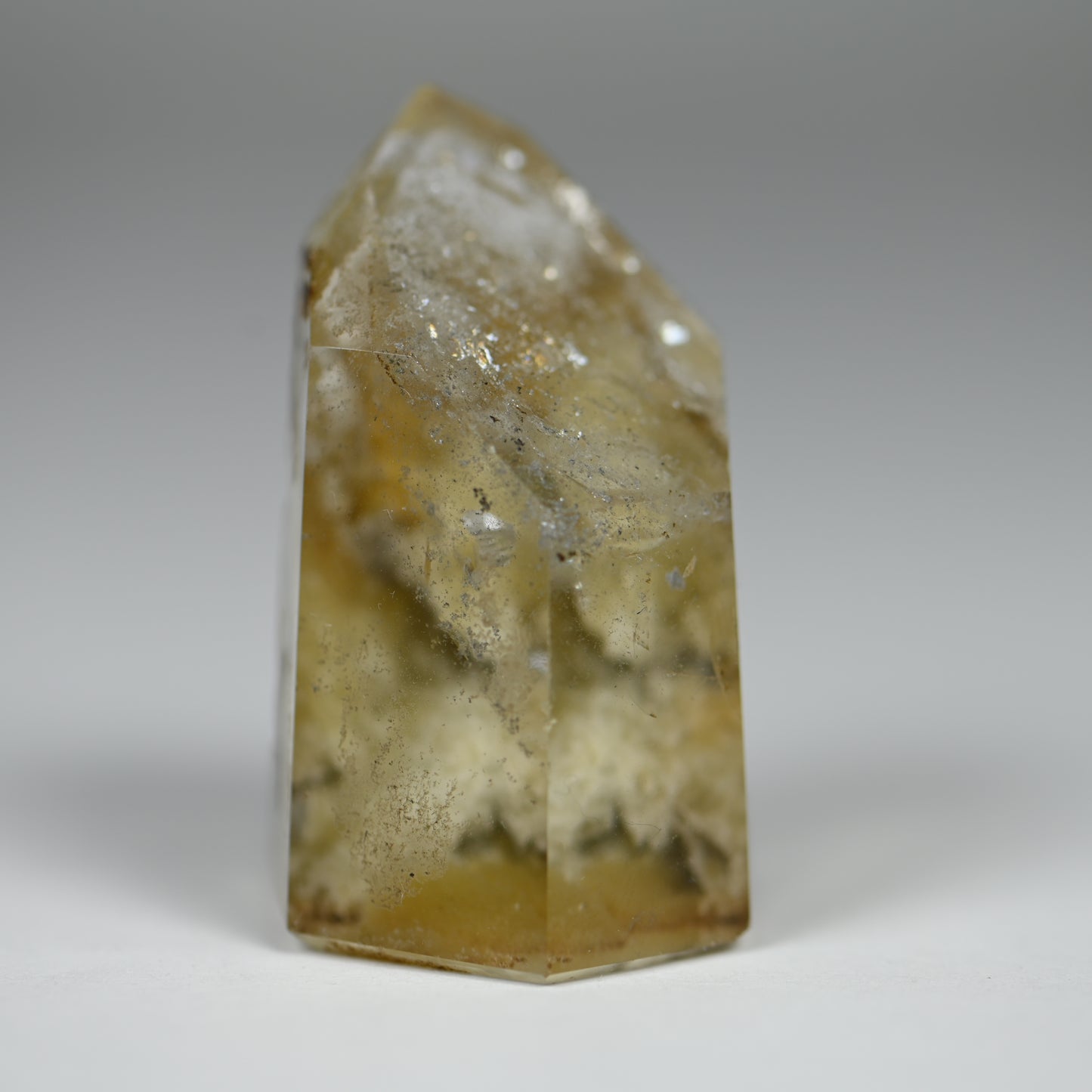 Healing Sulfur Included Quartz Tower