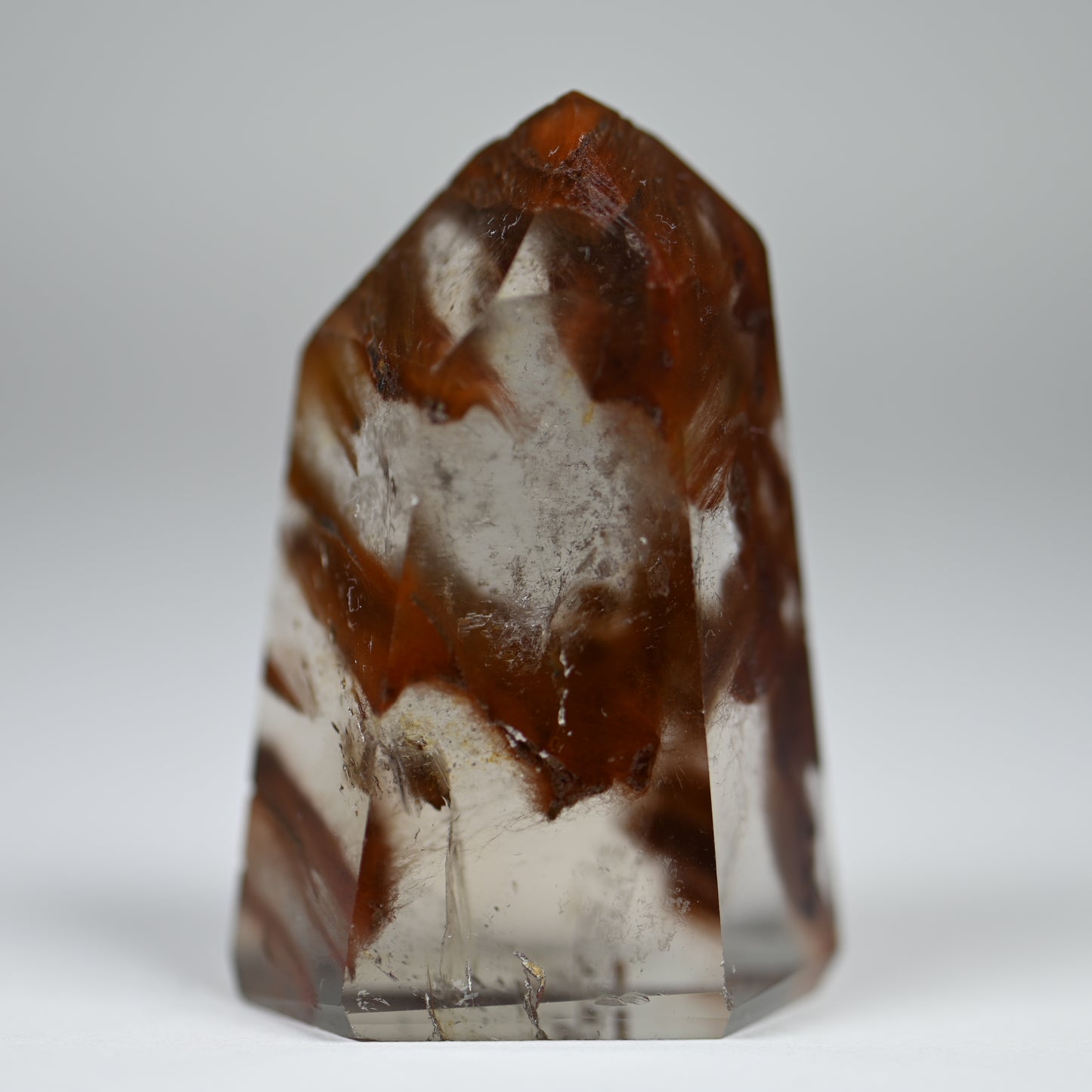 Burning Flame Amphibole Quartz Tower
