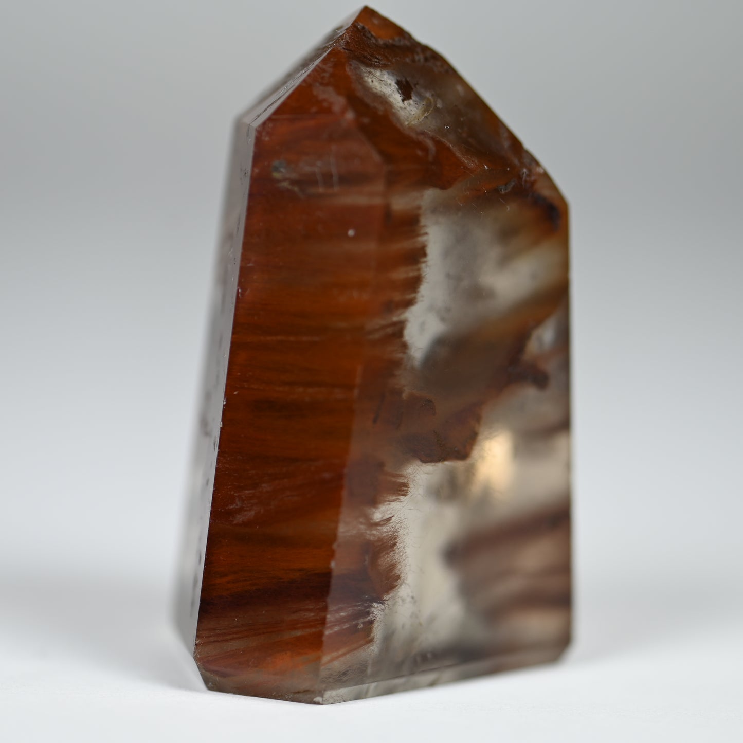 Burning Flame Amphibole Quartz Tower