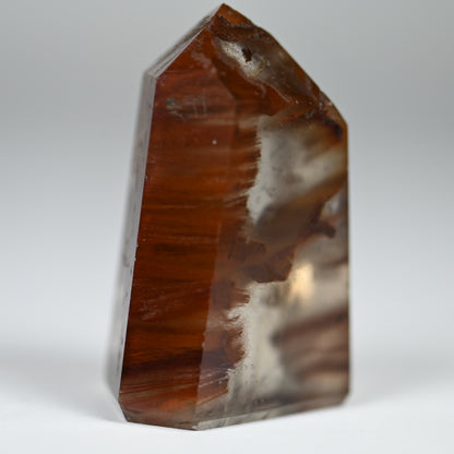 Burning Flame Amphibole Quartz Tower