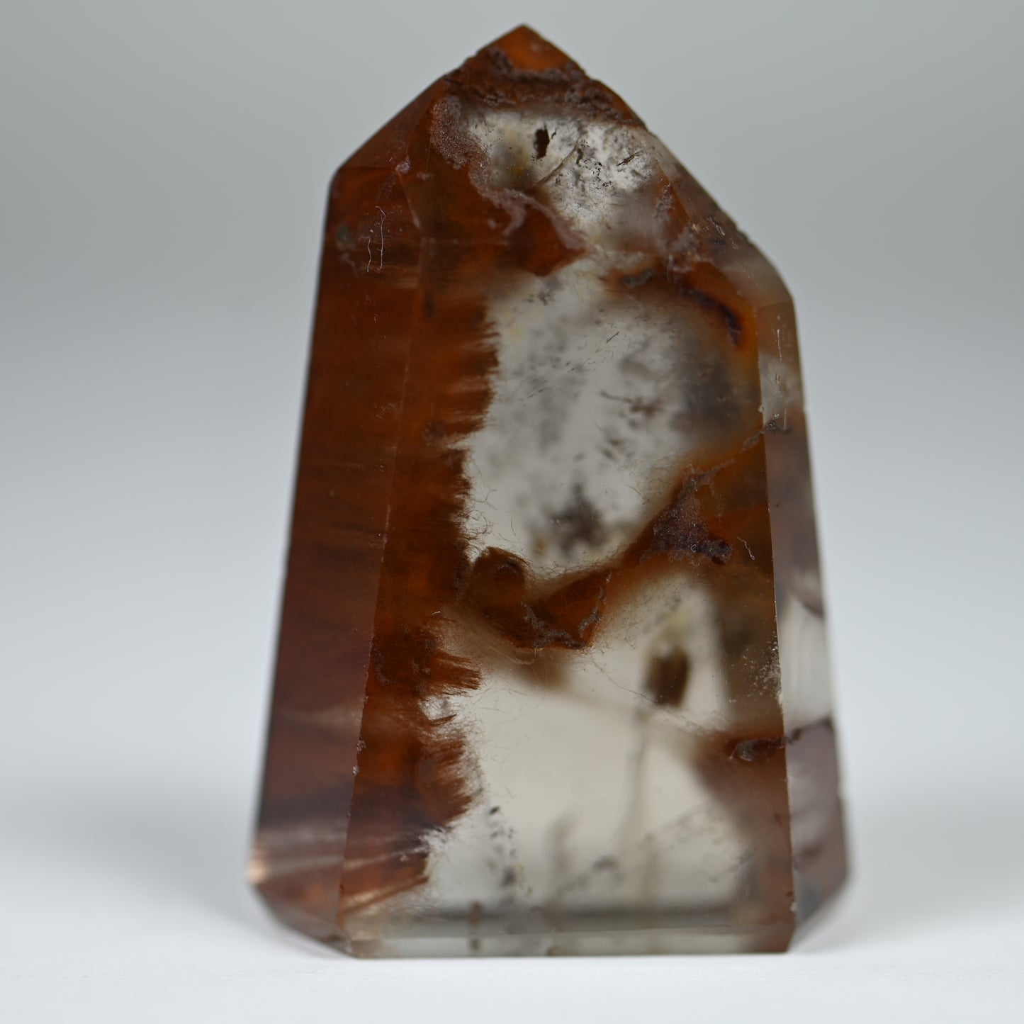 Burning Flame Amphibole Quartz Tower
