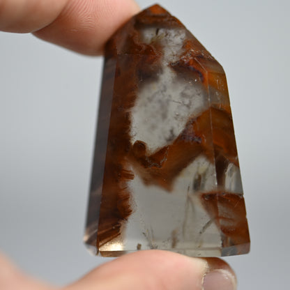 Burning Flame Amphibole Quartz Tower