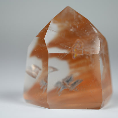 Dreamsicle Amphibole Included Quartz Tower