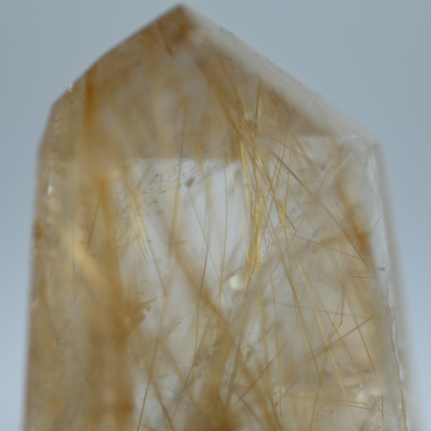 Golden Showers Rutilated Quartz Tower